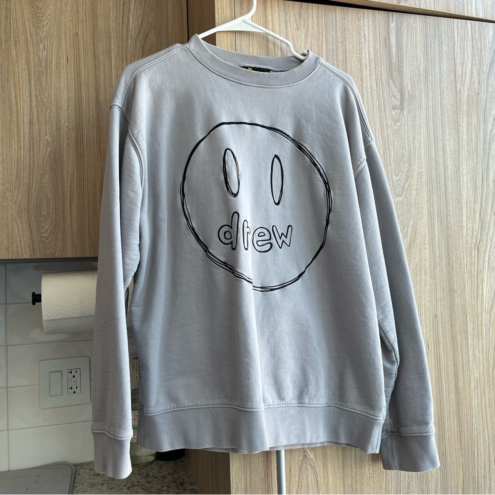 drew house Light Gray Crewneck Sweater